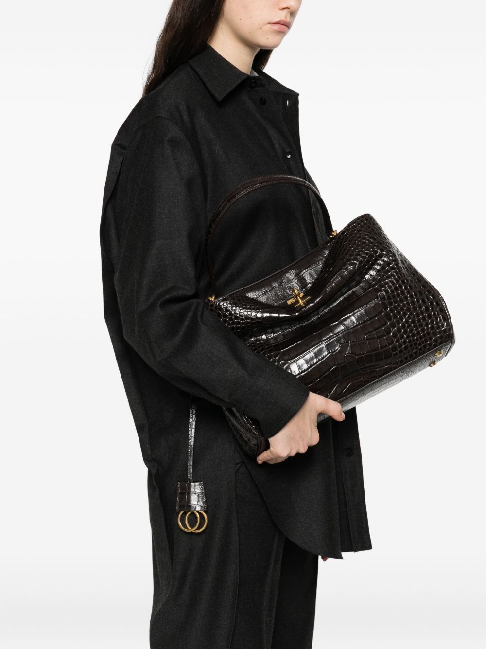 Balenciaga Rodeo Medium Leather Handbag