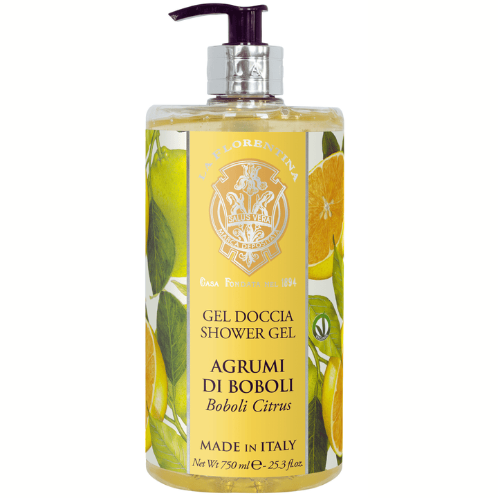 La Florentina Bath Foam & Shower Gel La Florentina Boboli Citrus Shower Gel Bottle Pump 750ml Brand