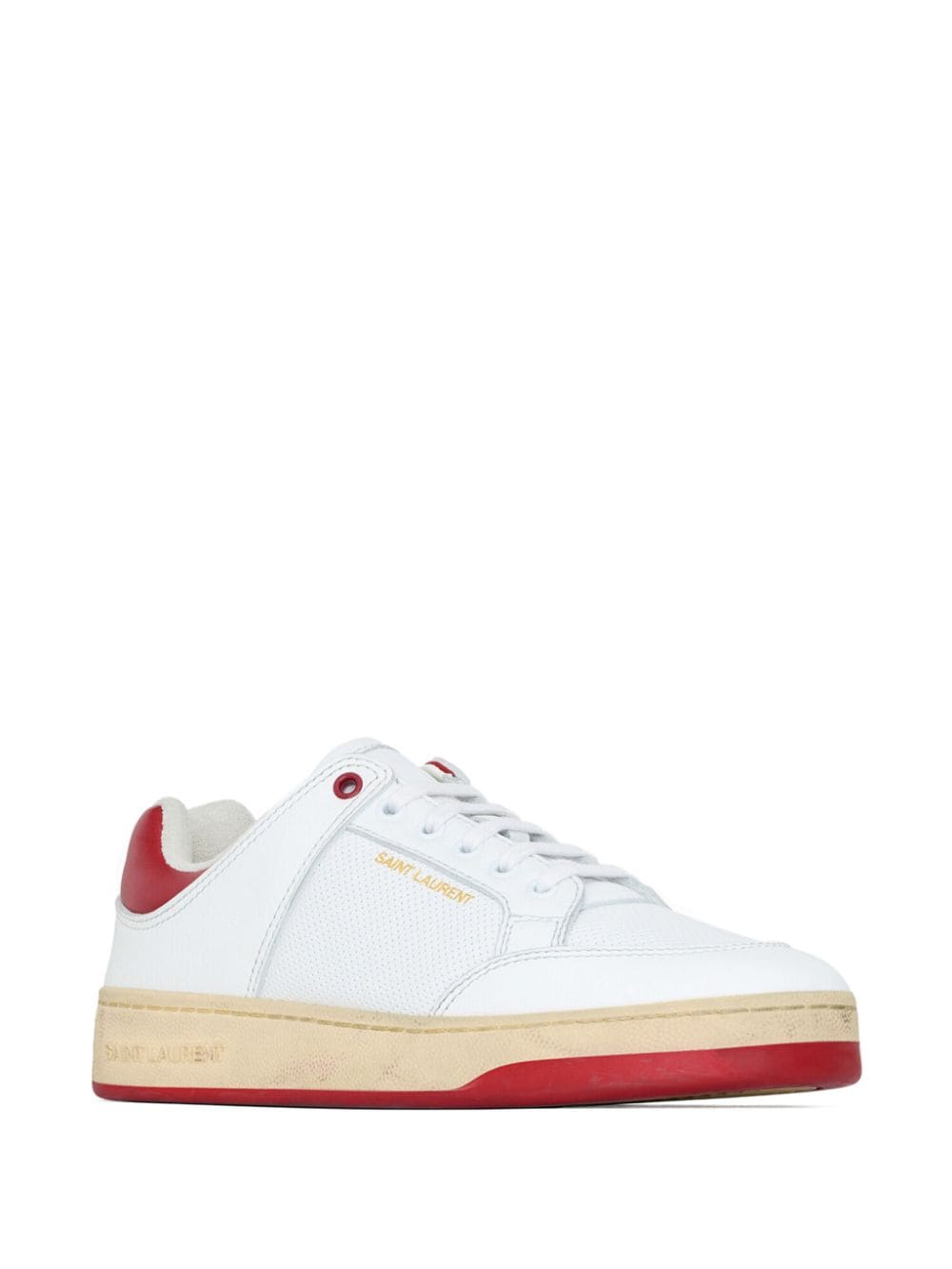 Saint Laurent Sneakers Saint Laurent Sneakers White Saint Laurent Sneakers White Crimson Calf Leather Brand