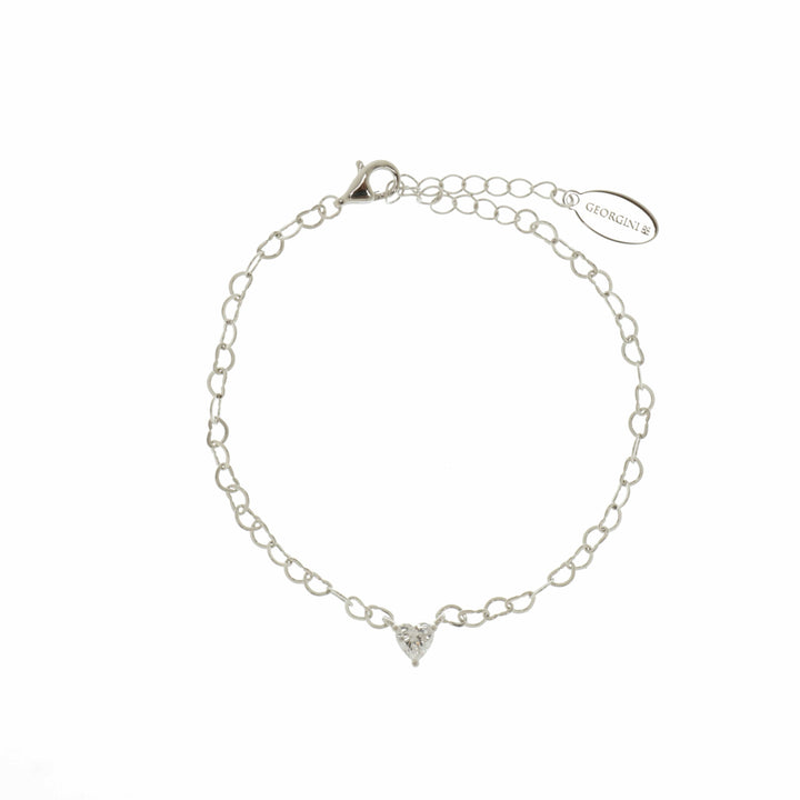 Georgini Bracelet Georgini Sweetheart Heart Chain Bracelet Silver Brand