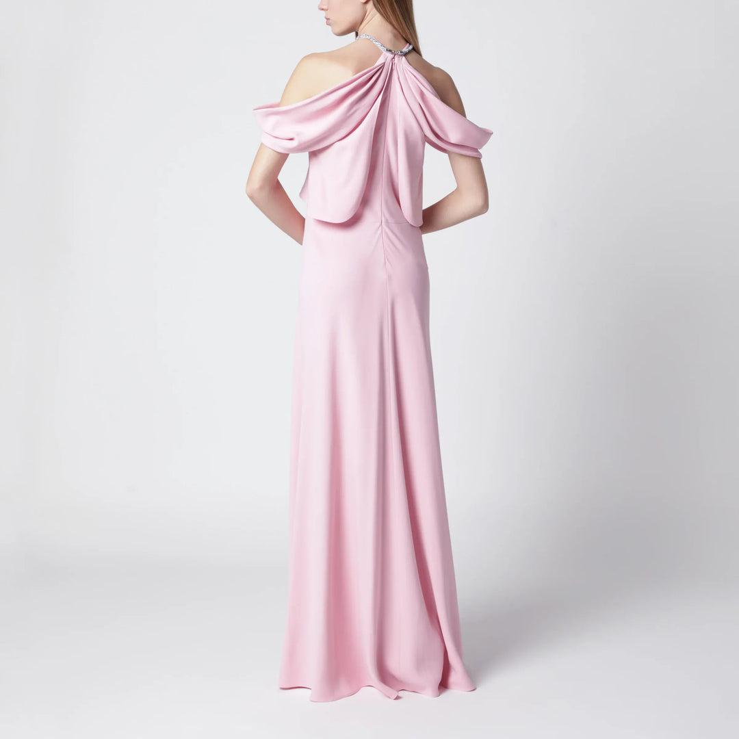 Alberta Ferretti - Long pink off-shoulder dress