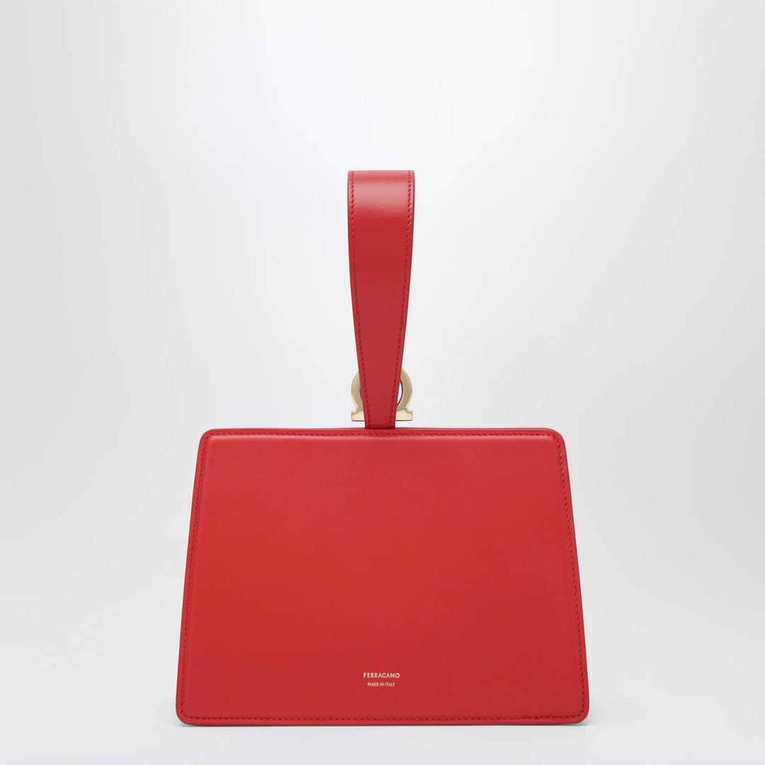 Ferragamo - Red double Gancini mini clutch