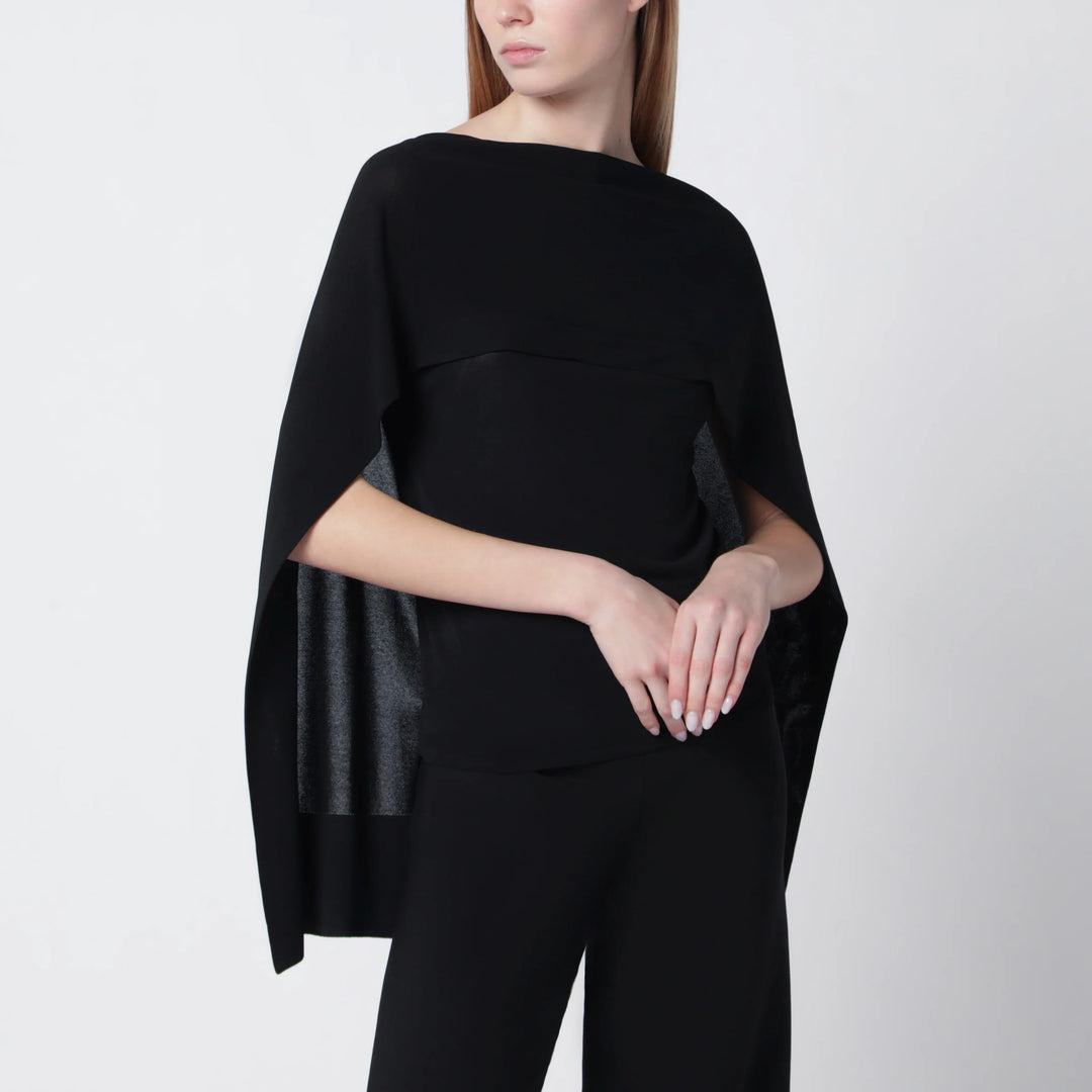 Alberta Ferretti - Black top with chiffon sleeves