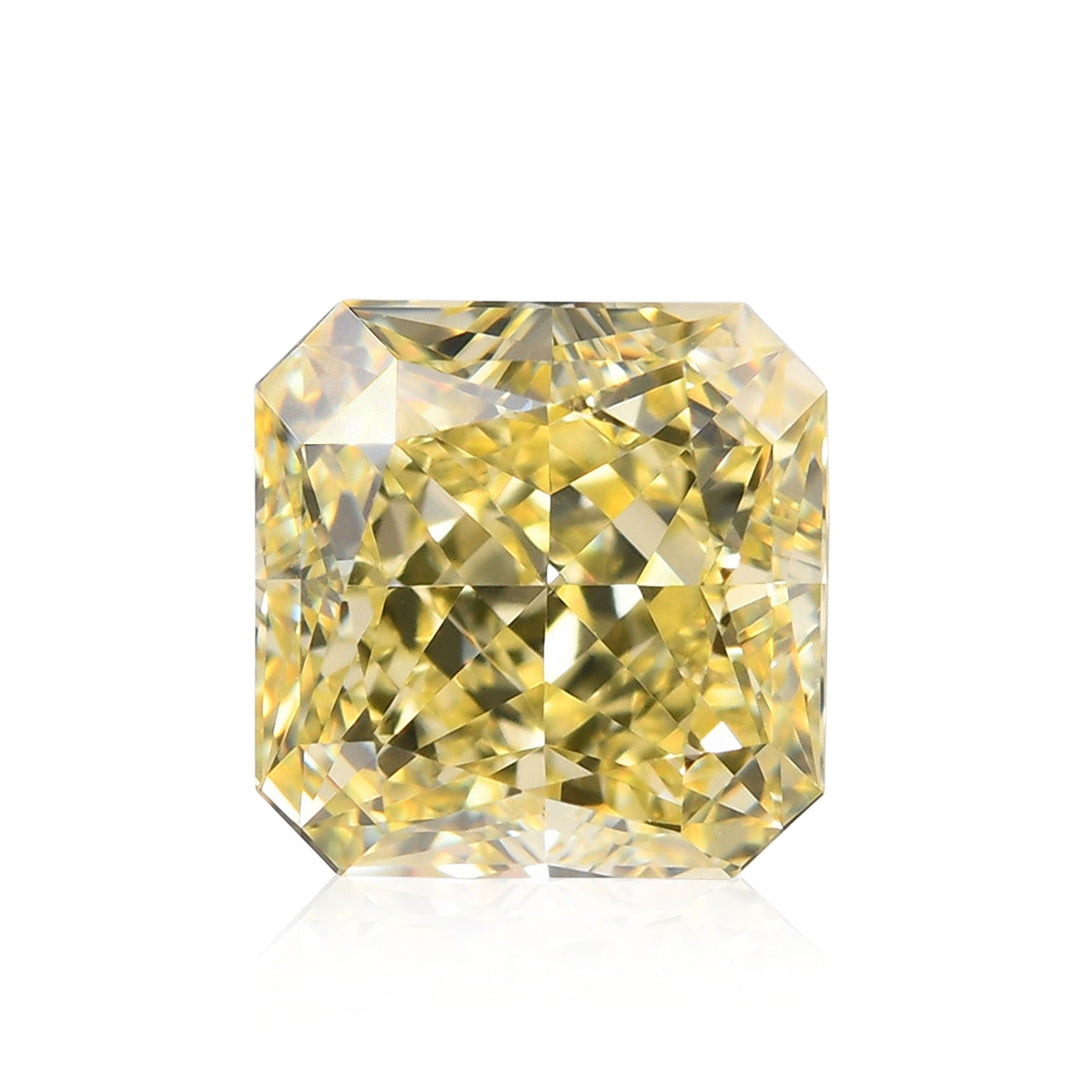 1.54 Carat Fancy Yellow Radiant Diamond VVS2 GIA