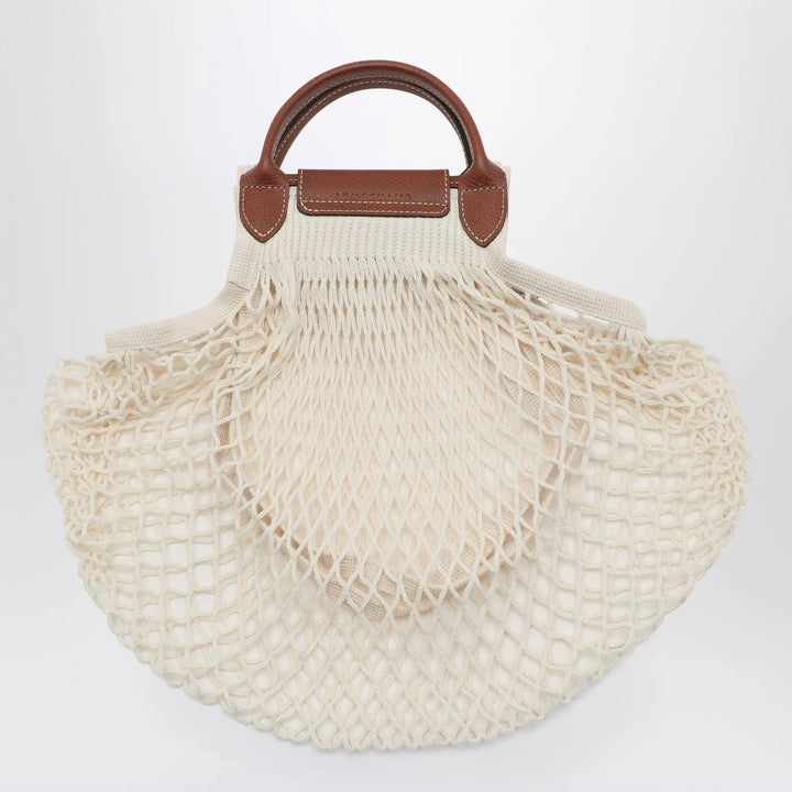 Longchamp - Ecru La Pliage Filet small