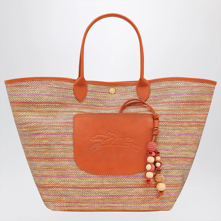 Longchamp - L Le Pliage Collection basket bag in rainbow canvas
