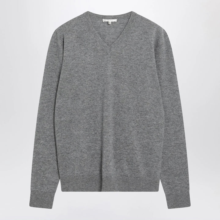 The Row - Nian sweater in grey cashmere