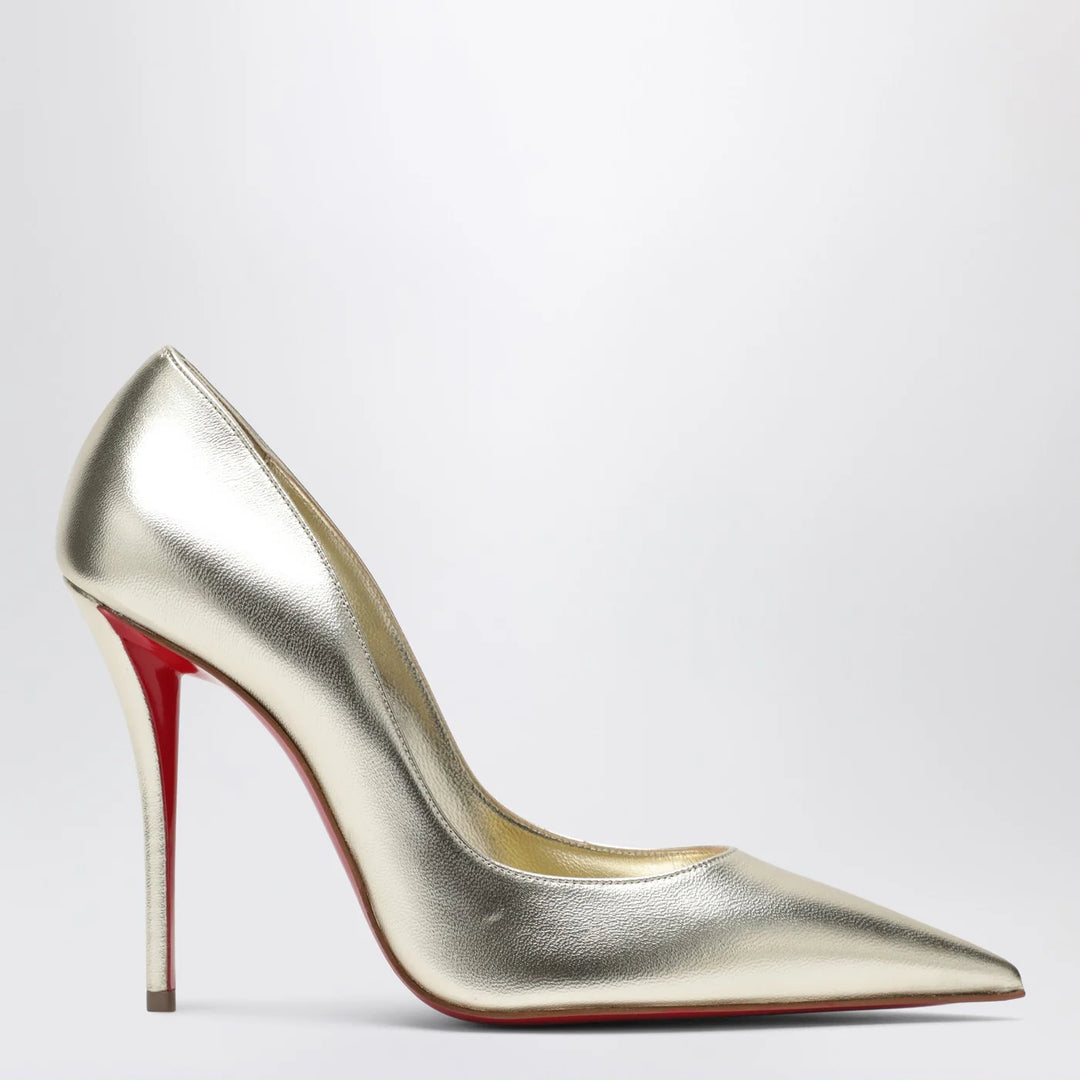 Christian Louboutin - Miss Z pumps in silver laminated nappa leather