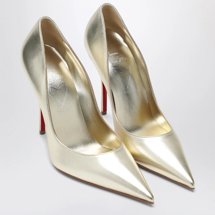 Christian Louboutin - Miss Z pumps in silver laminated nappa leather