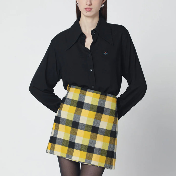Vivienne Westwood - Black shirt with oversized collar
