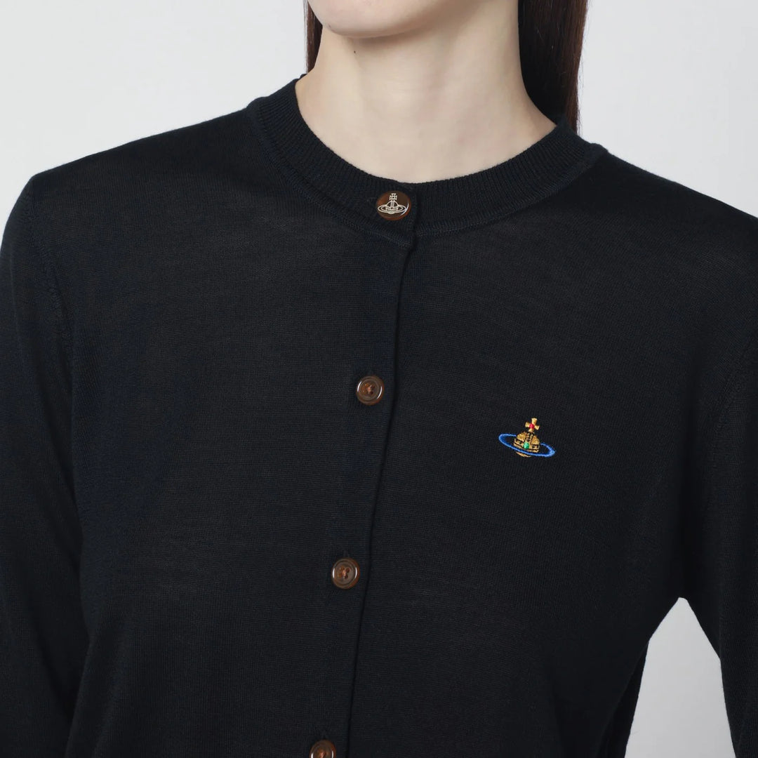Vivienne Westwood - Black wool and silk cardigan