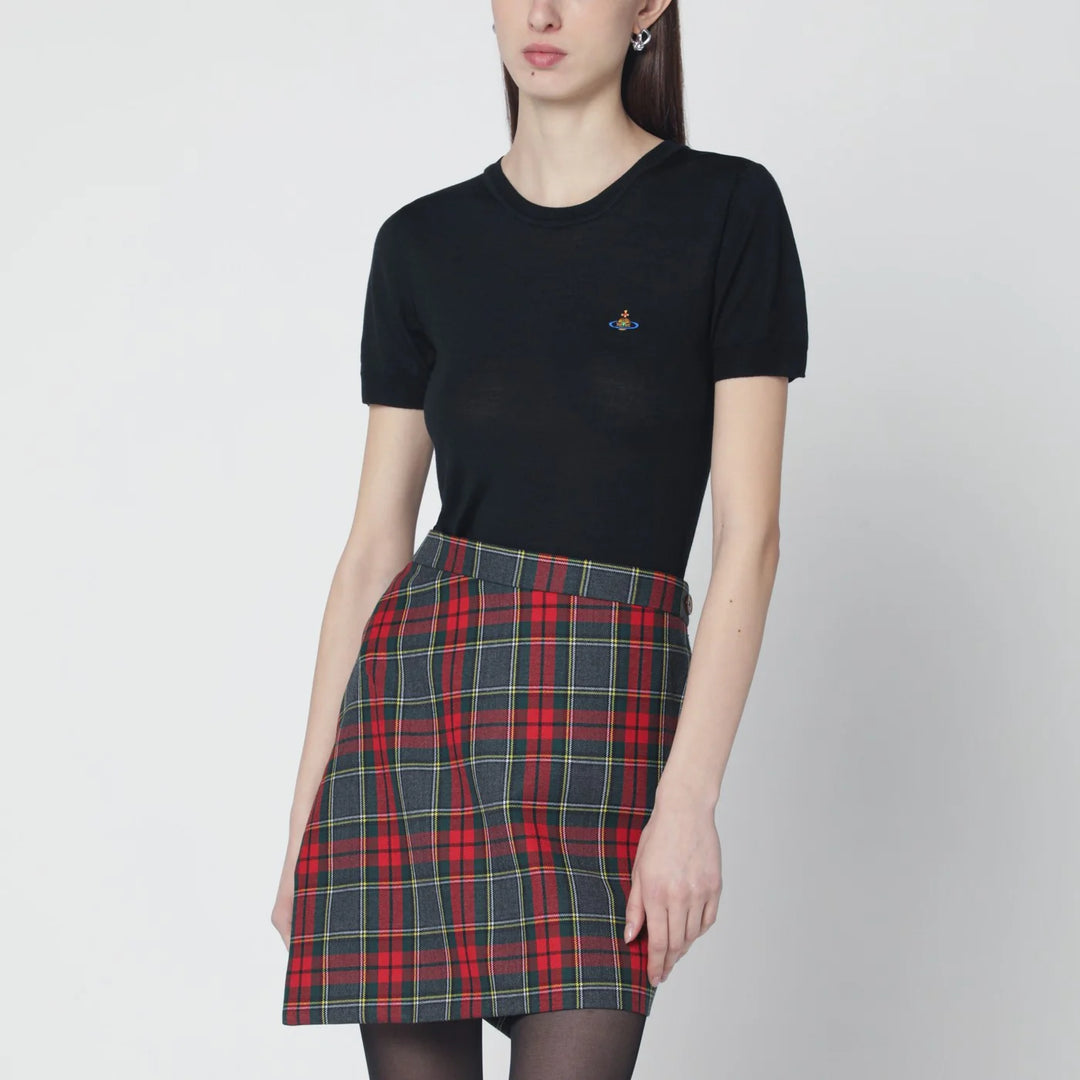 Vivienne Westwood - Black Bea wool and silk top