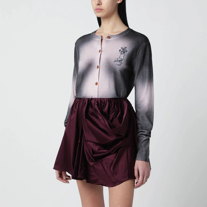 Vivienne Westwood - Pink/black dégradé-effect cardigan