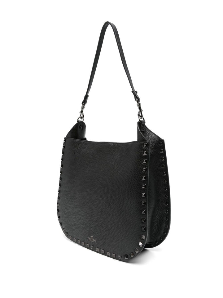 Valentino Garavani Rockstud Leather Hobo Bag