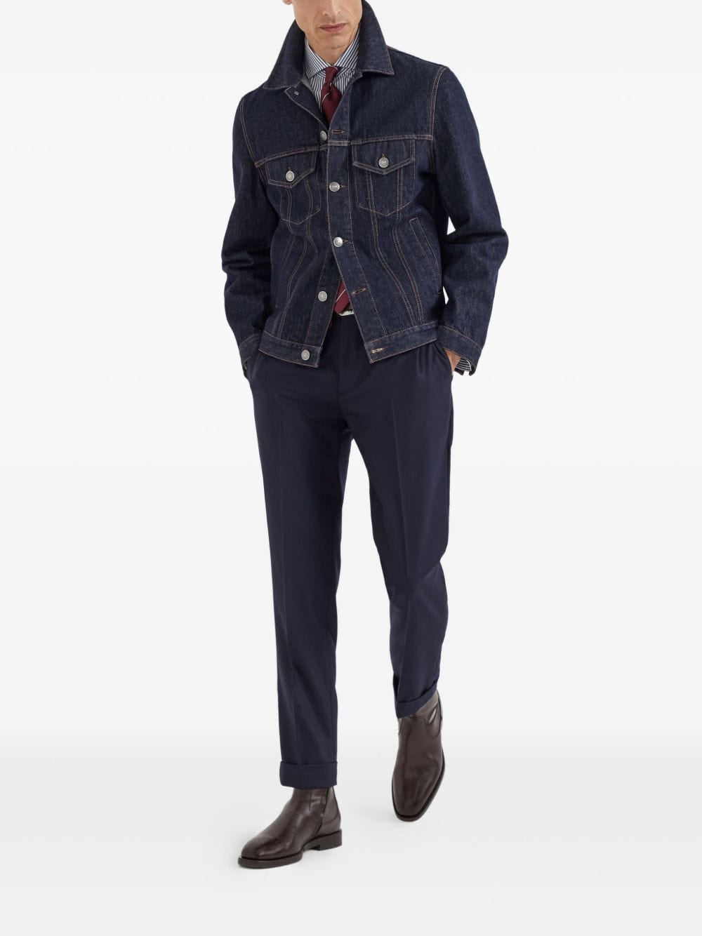 Shirts Brunello Cucinelli Shirts Blue Brand