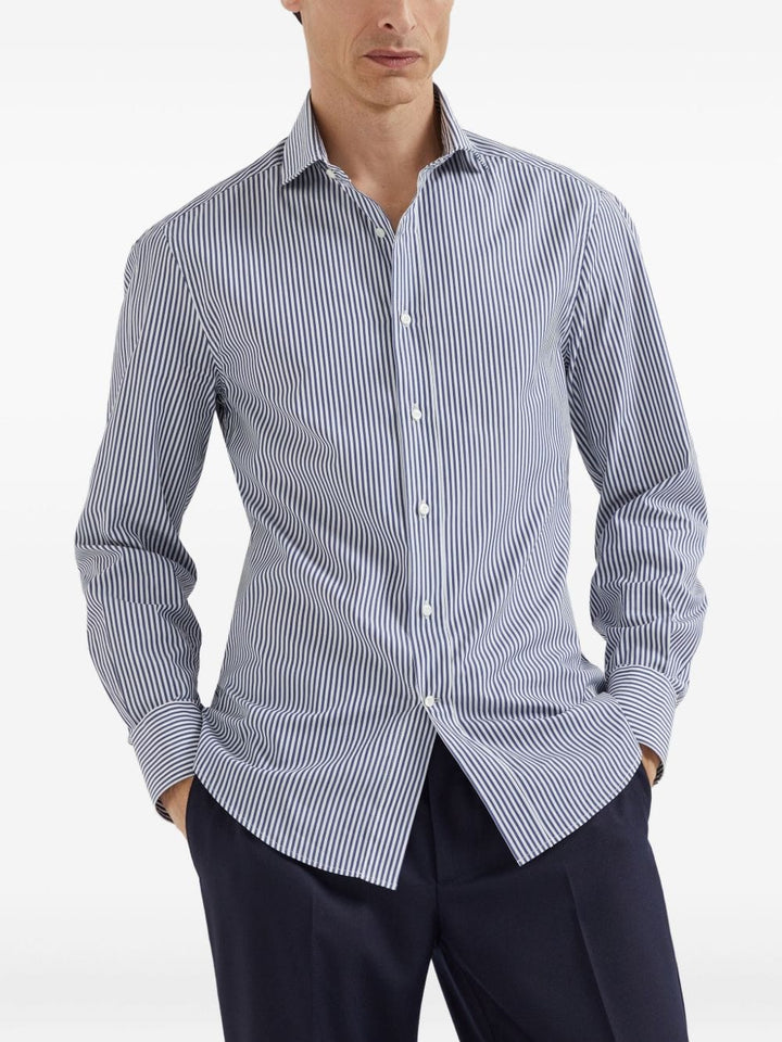 Shirts Brunello Cucinelli Shirts Blue Brand