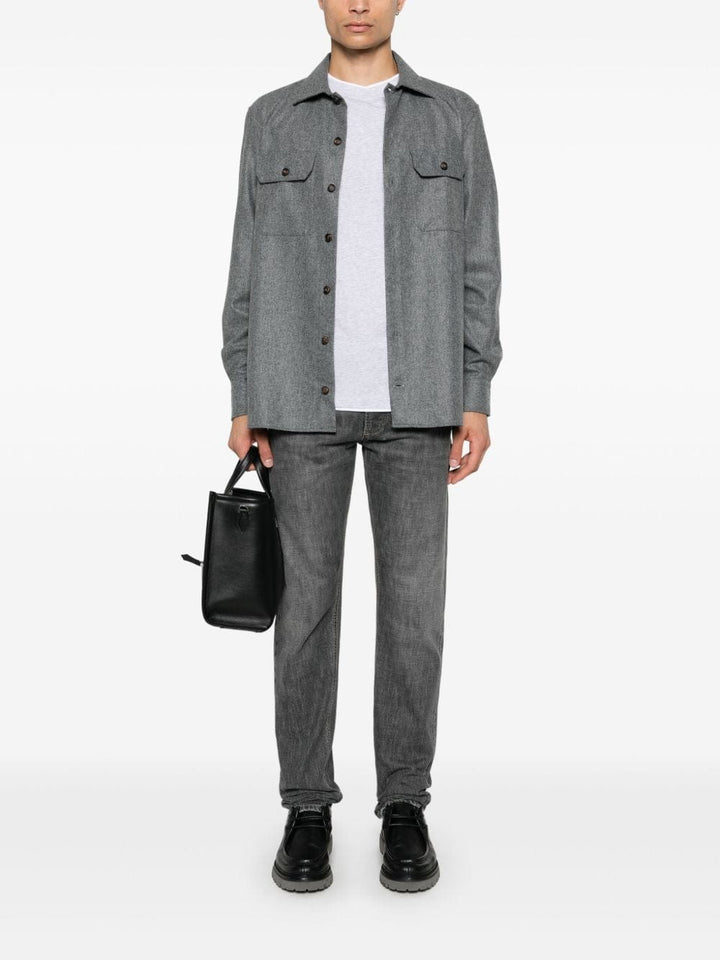 Shirts Brunello Cucinelli Shirts Grey Brand