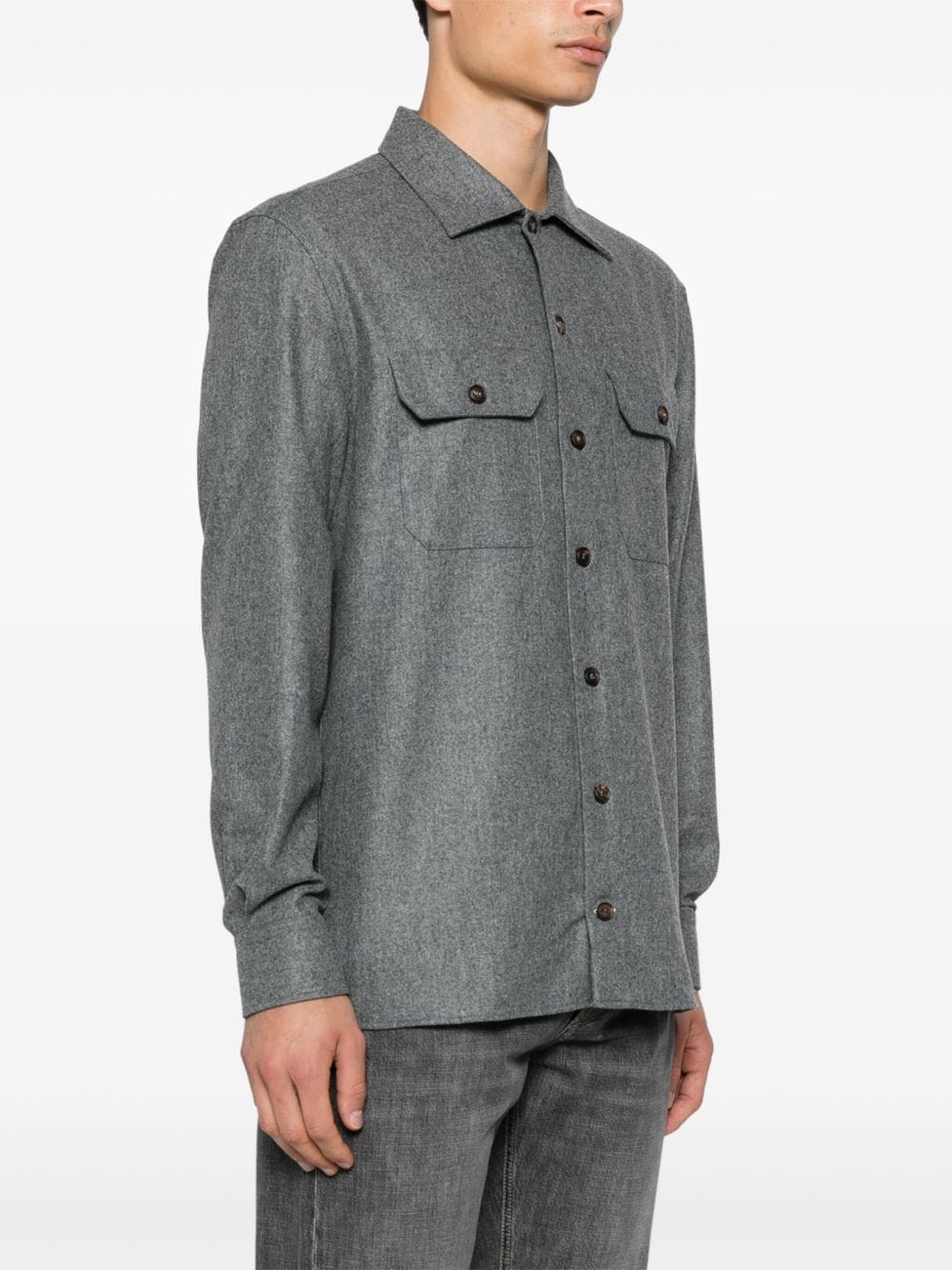 Shirts Brunello Cucinelli Shirts Grey Brand