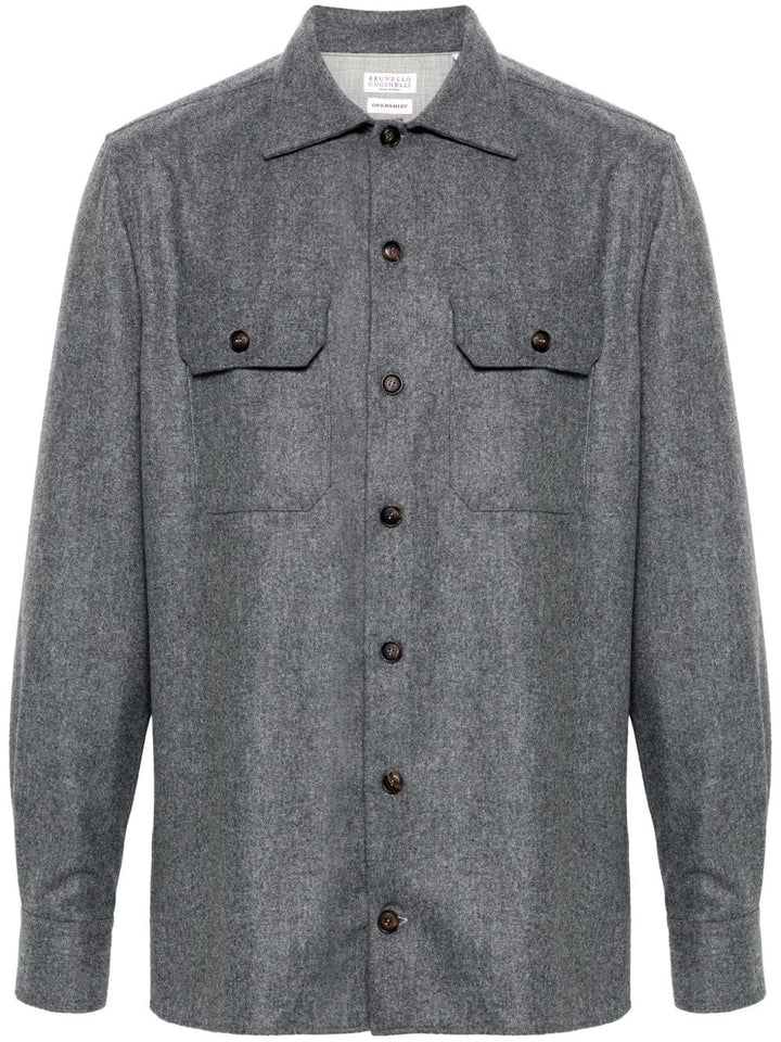 Shirts Brunello Cucinelli Shirts Grey Brand