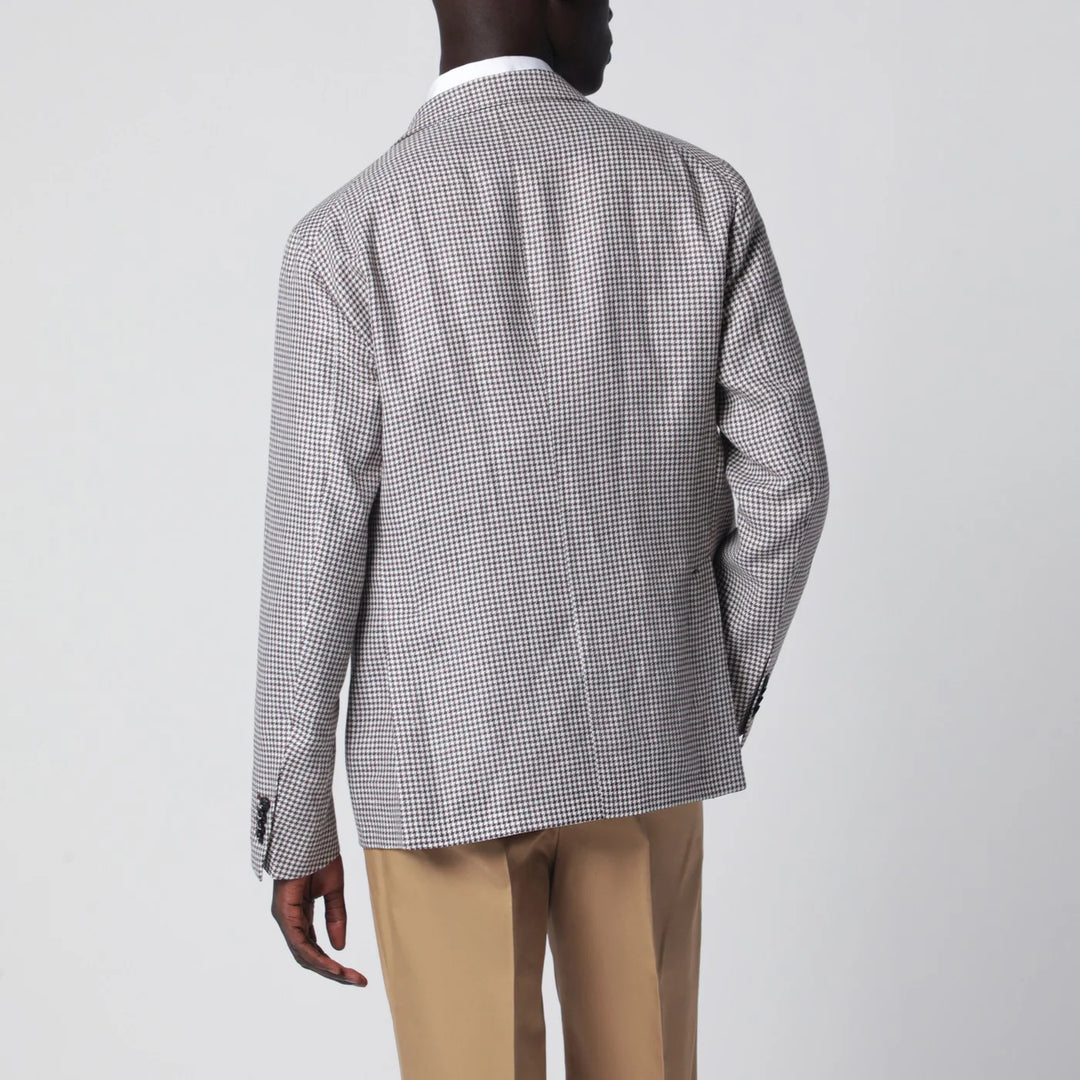 Tagliatore - Single-breasted jacket with brown pattern