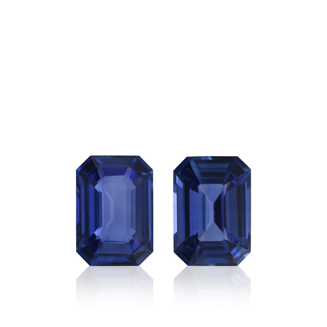 2.03 Carat Blue SRI LANKAN Emerald Sapphires Pair