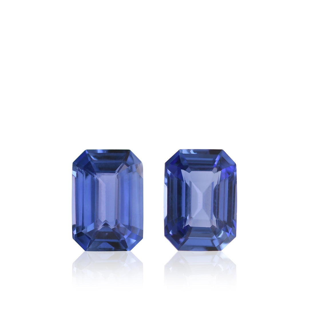 2.06 Carat Blue SRI LANKAN Emerald Sapphires Pair