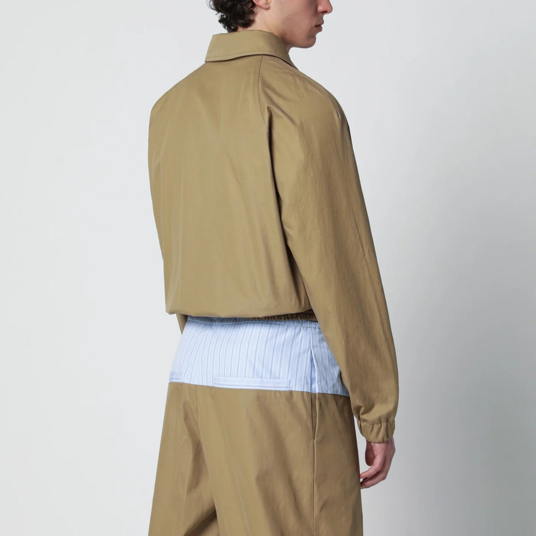 Dries Van Noten - Beige cotton-blend zip-up jacket