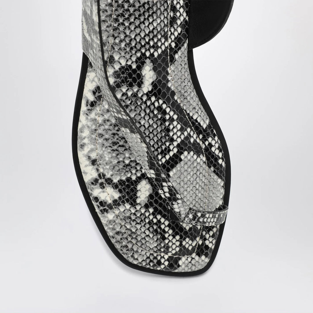 A.EMERY - The Heidi Sandals snake-effect in leather