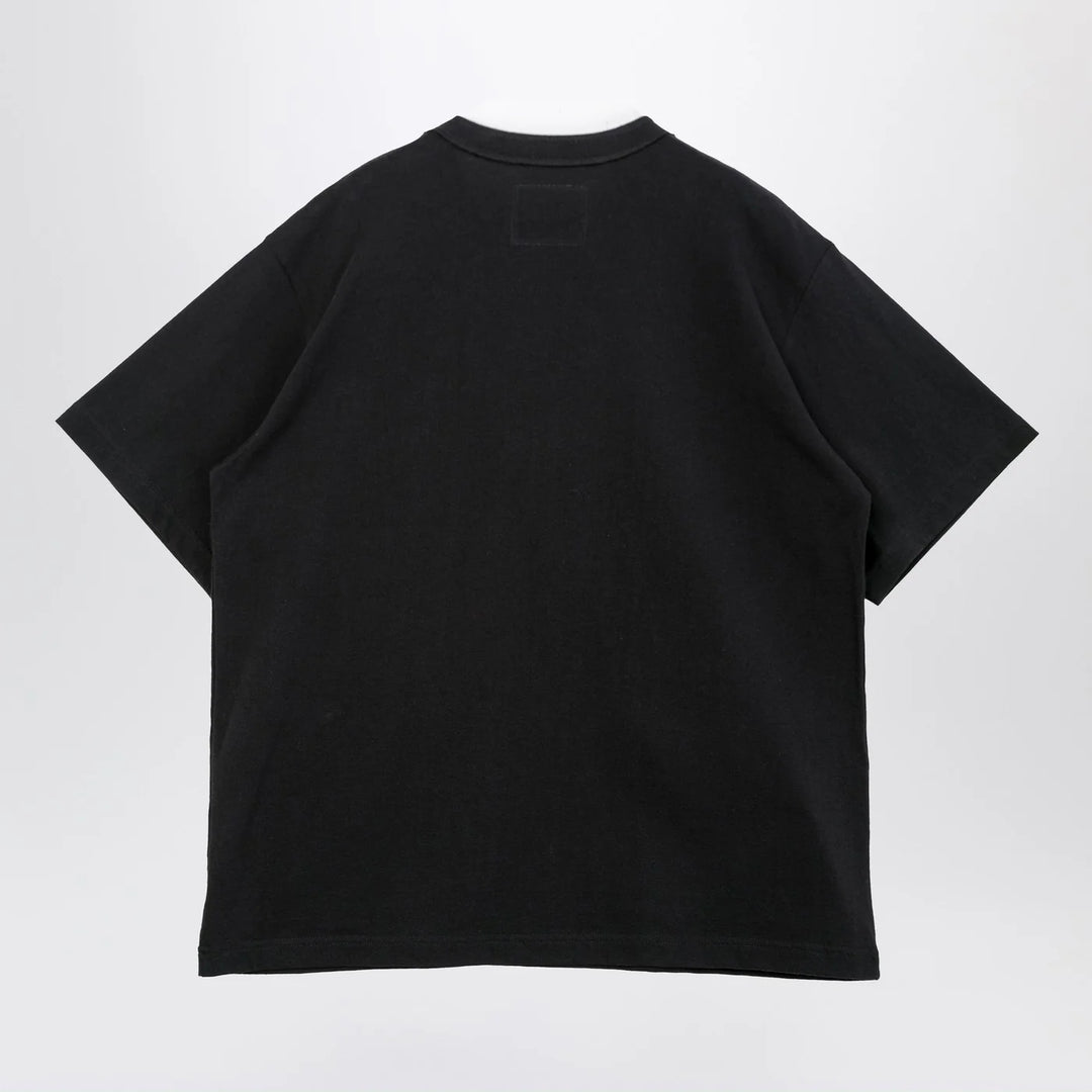 Sacai x Carhartt WIP - Black cotton T-shirt with logo patch