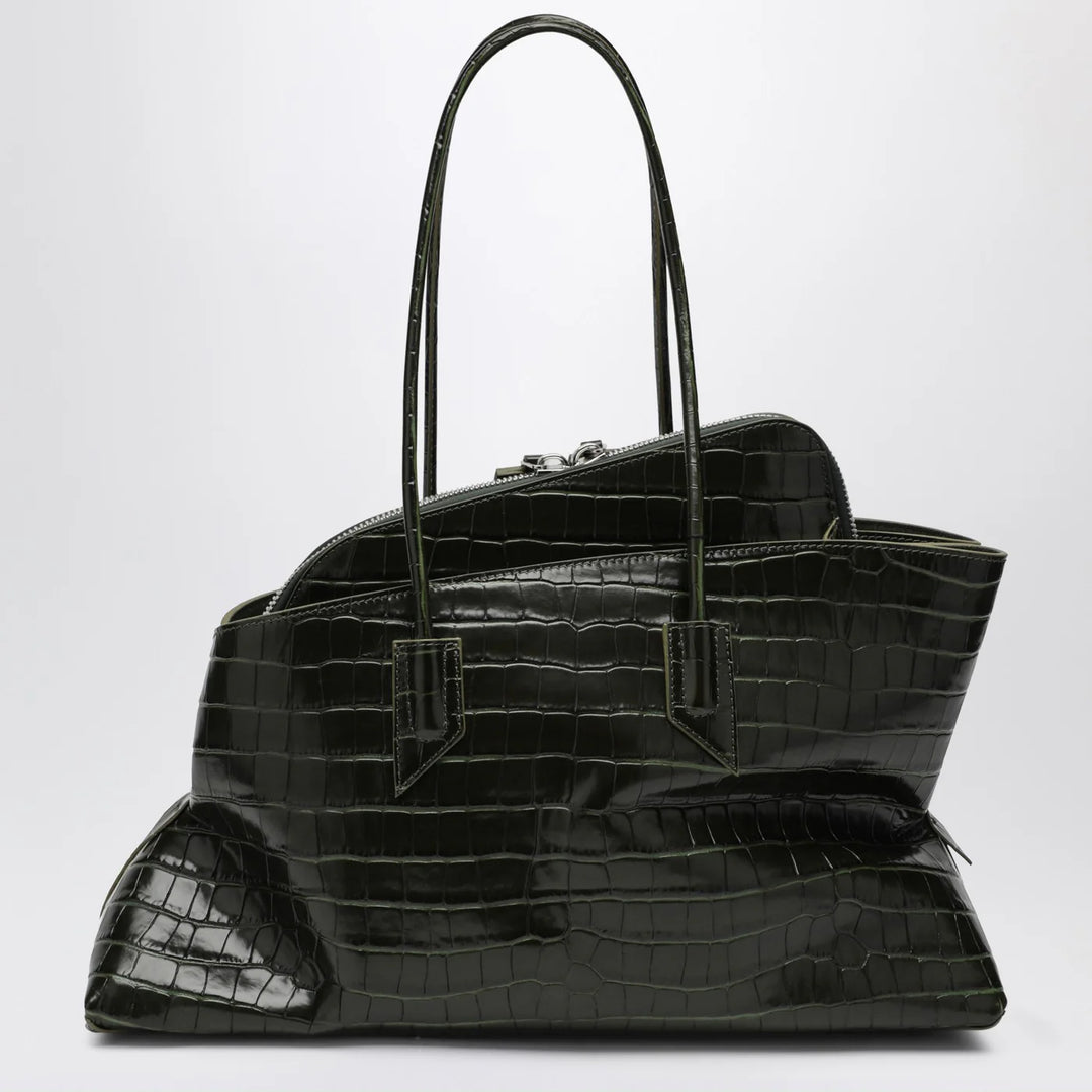The Attico - Dark green La Passeggiata medium bag