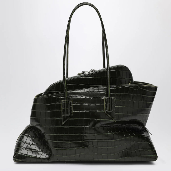 The Attico - Dark green La Passeggiata medium bag