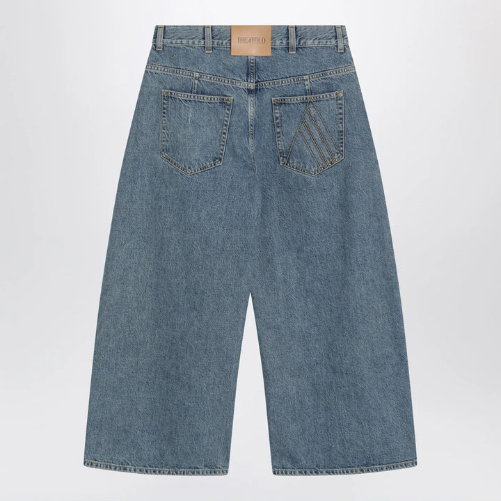 The Attico - Light blue cropped jeans