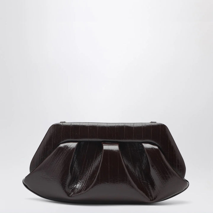 THEMOIRè - Emera clutch in chocolate brown