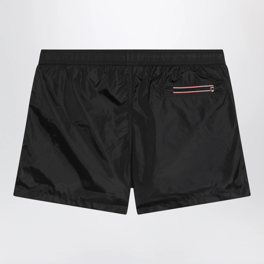 Moncler - Black swimsuit with logo patch