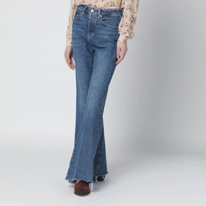 Frame - The Lax blue jeans in regenerated denim