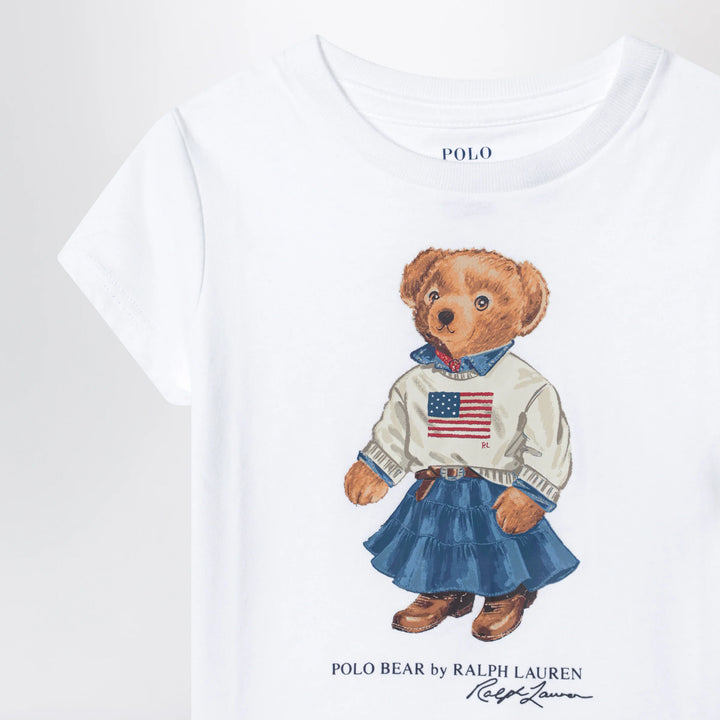 Polo Ralph Lauren - White cotton Polo Bear T-shirt