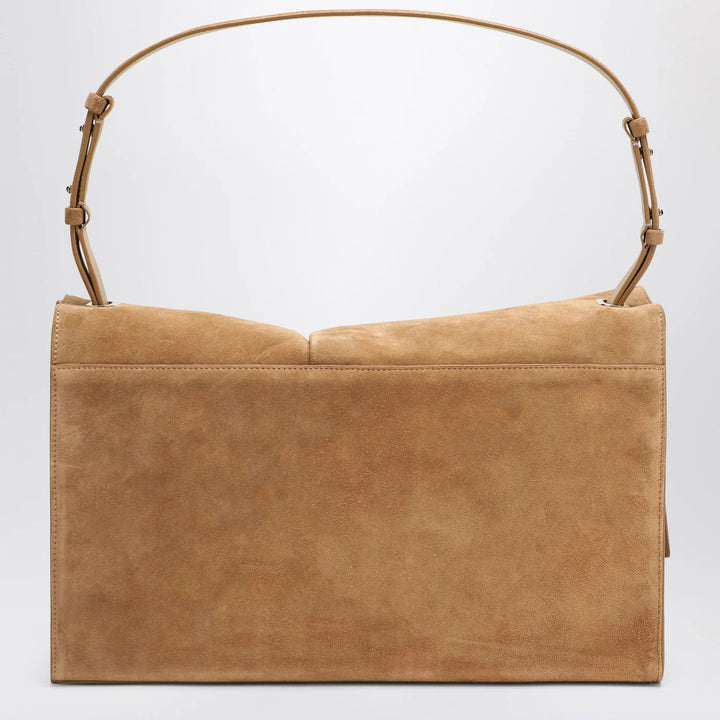 Christian Louboutin - Baggy small beige shoulder bag in suede