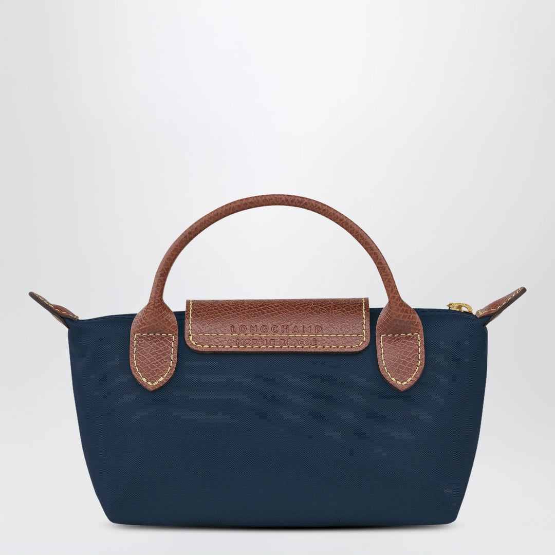 Longchamp - Le Pliage Original Pebble clutch bag marine