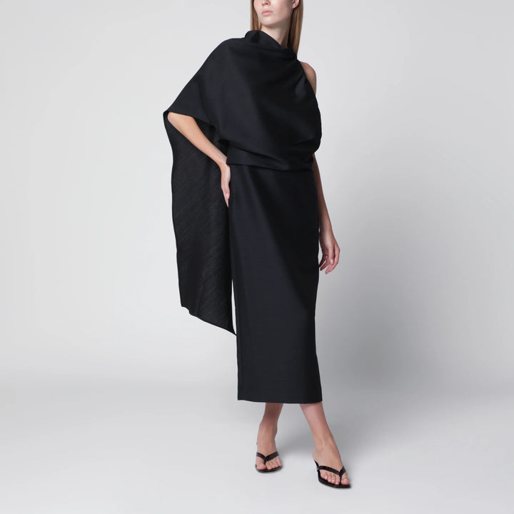 Róhe - Midnight Blue One-Shoulder Midi Dress Brand Apparel &amp; Accessories 36  FR