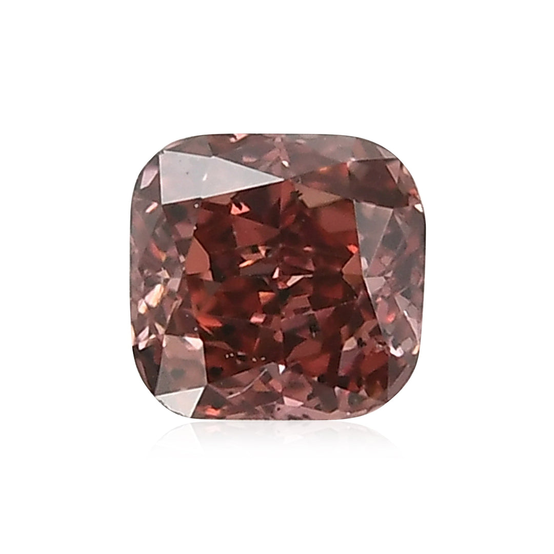 0.13 Carat Fancy Deep Pink Cushion Diamond (SI2) GIA