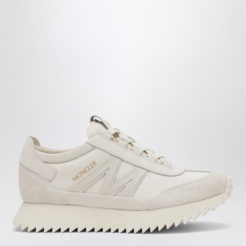 Shoes Moncler - Pacey2 sneaker in beige canvas and leather - 38 IT Brand