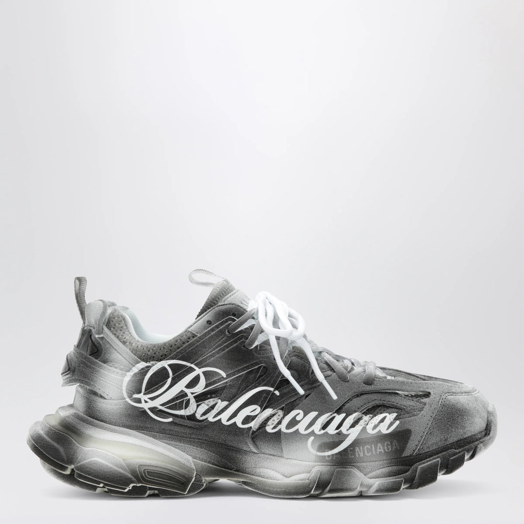 Balenciaga - Track Stencil Logo sneakers in black/white
