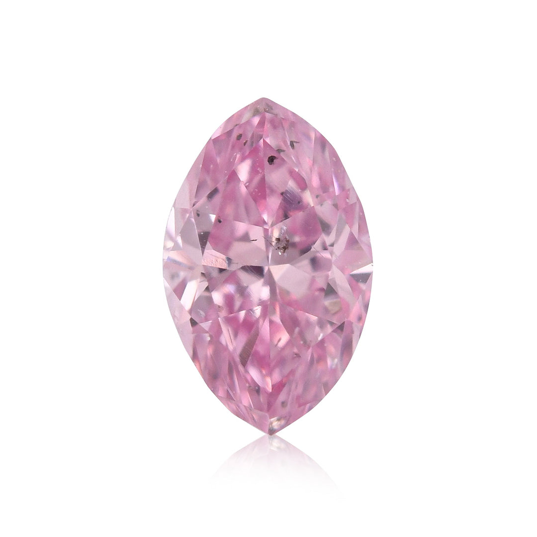 0.17 Carat Fancy Intense Purplish Pink Marquise Diamond SI2 GIA