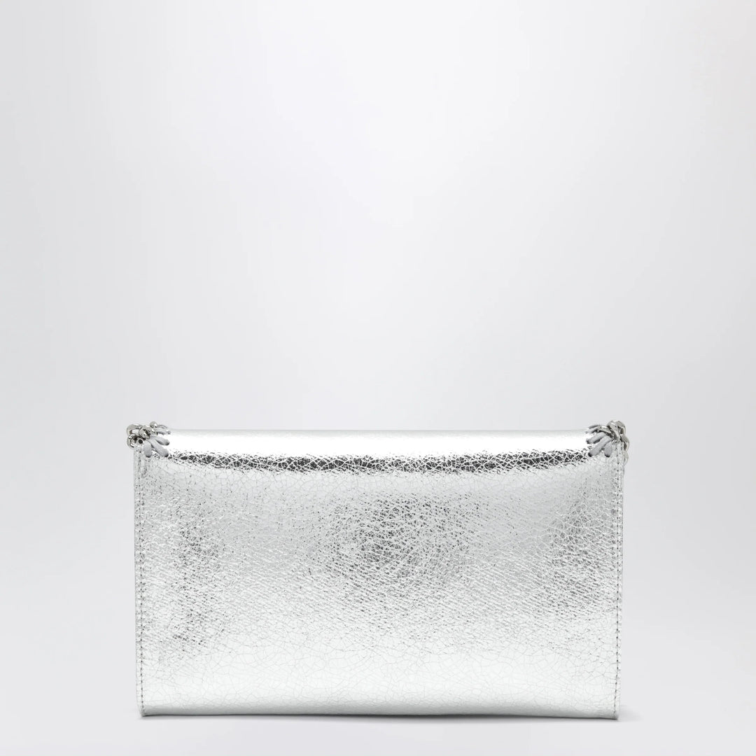 Stella McCartney - Falabella metallic silver crossbody wallet bag