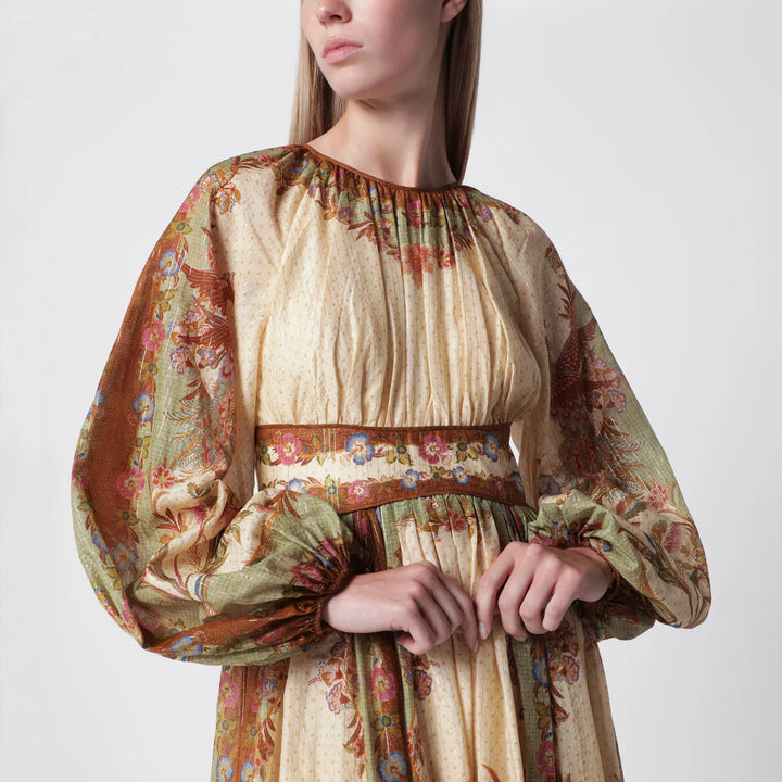 ZIMMERMANN - Cream cotton and silk Indra maxi dress