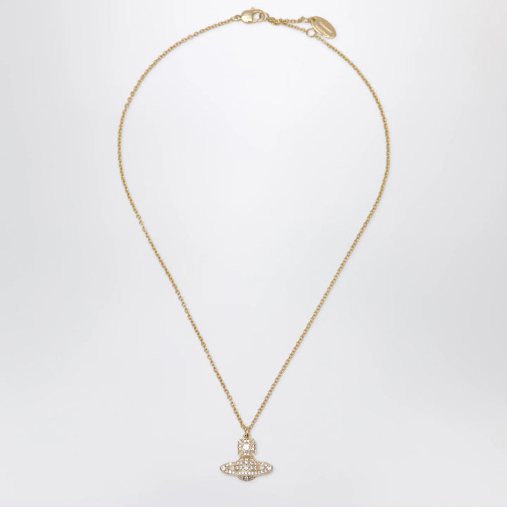 Vivienne Westwood - Orb pendant necklace in gold-tone metal with crystals
