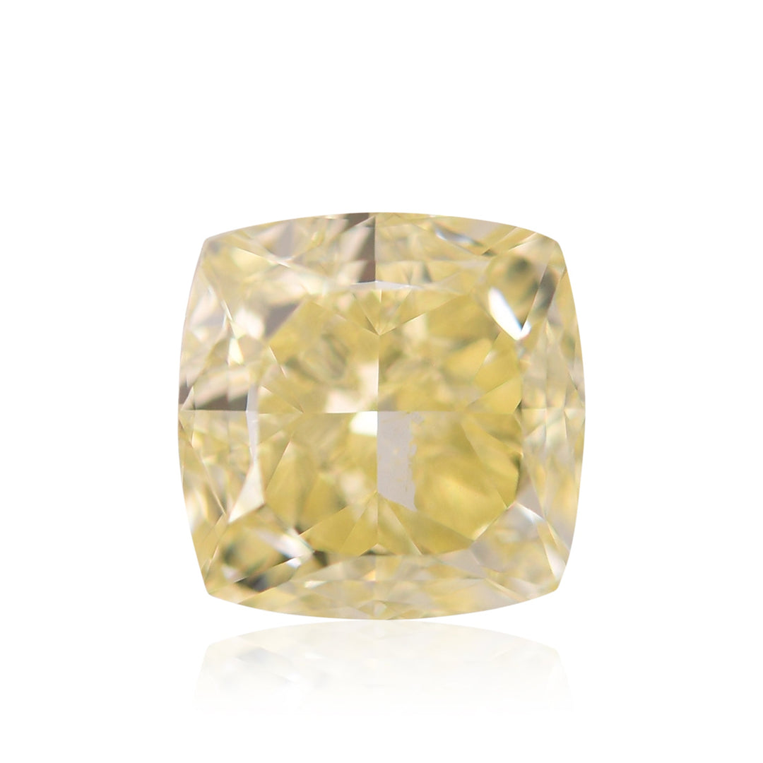 2.01 Carat Fancy Yellow Cushion Diamond VS1 GIA