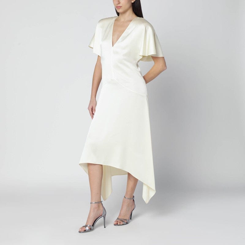 Dresses Stella McCartney - Butter-colored satin midi dress - 42 IT Brand