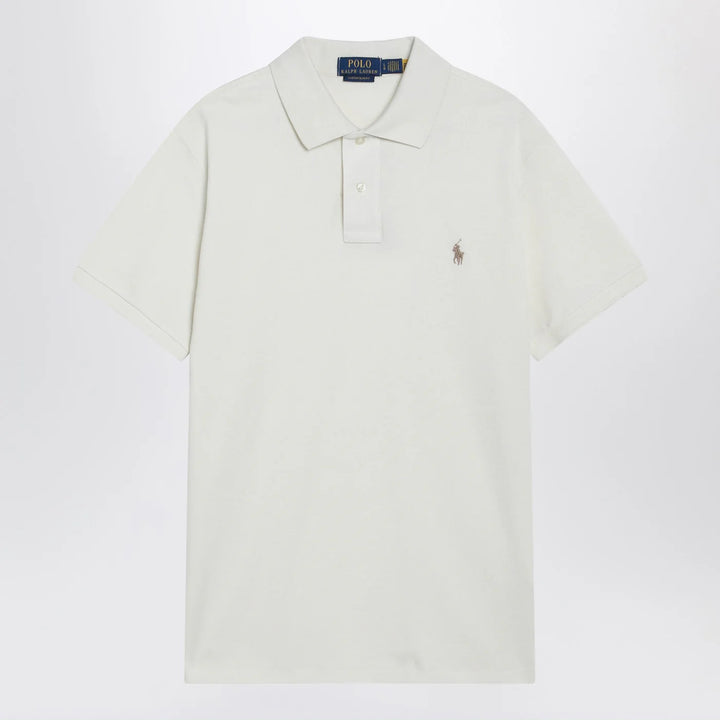 Polo Ralph Lauren - Cream-colored cotton Custom Slim-Fit polo shirt