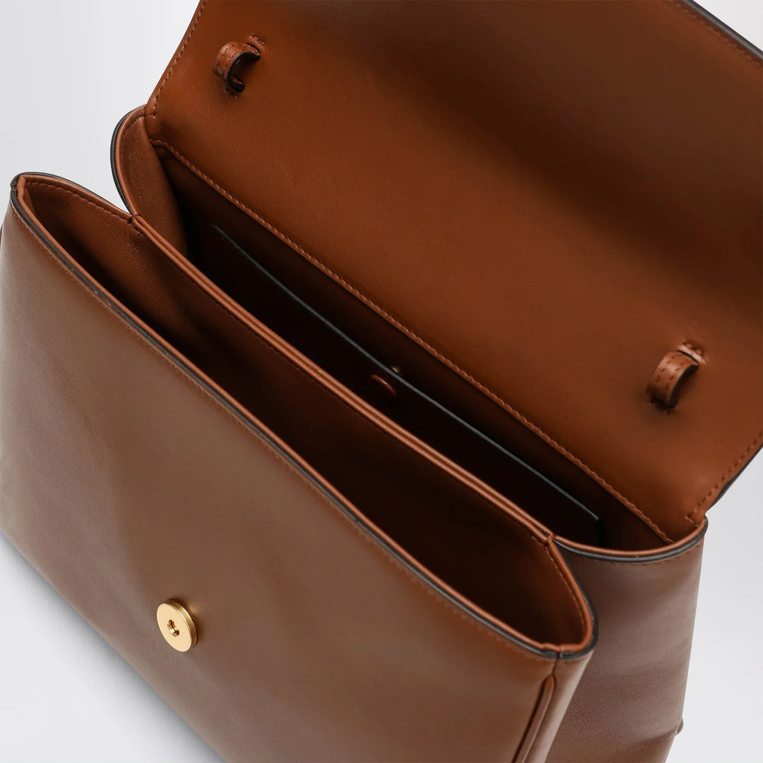 Valentino Garavani - Large shoulder bag 9TO5 tobacco